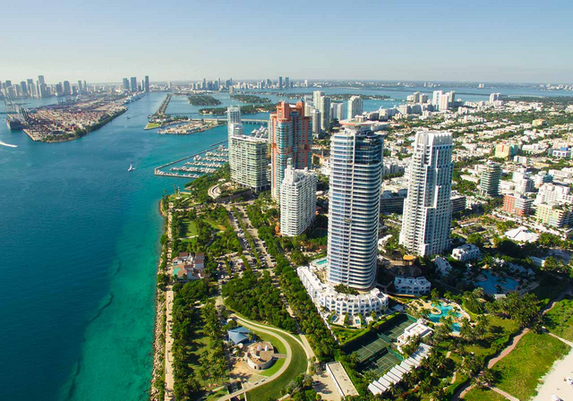 South of Fifth Miami Beach aerial view