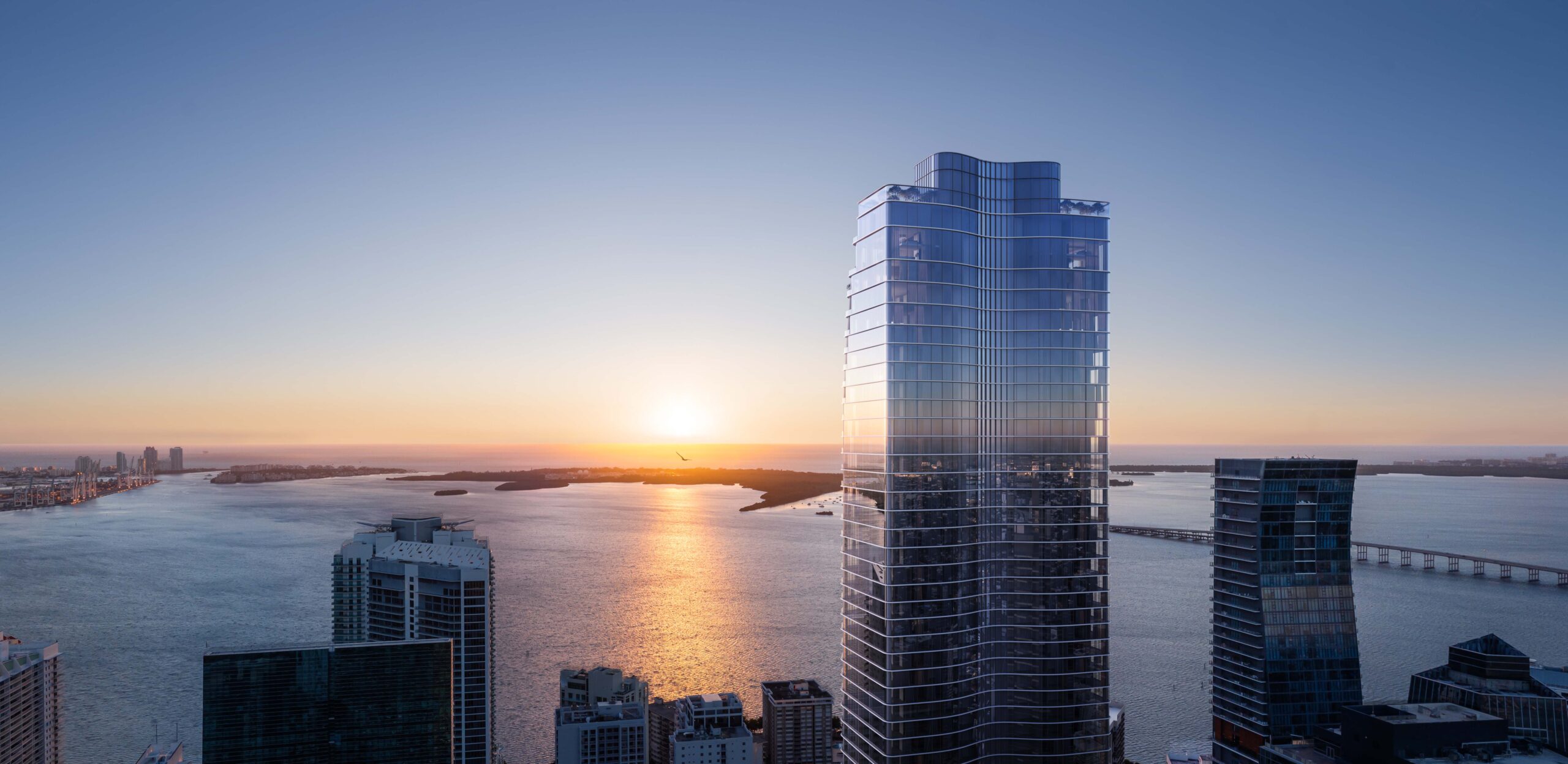 Residences at 1428 Brickell condos for sale Brickell Miami tower Biscayne Bay views