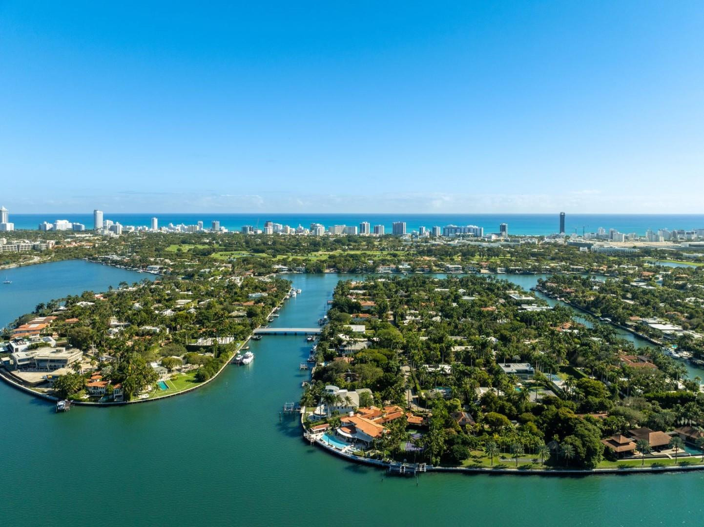 Sunset Islands Miami Beach homes for sale private island waterfront estate