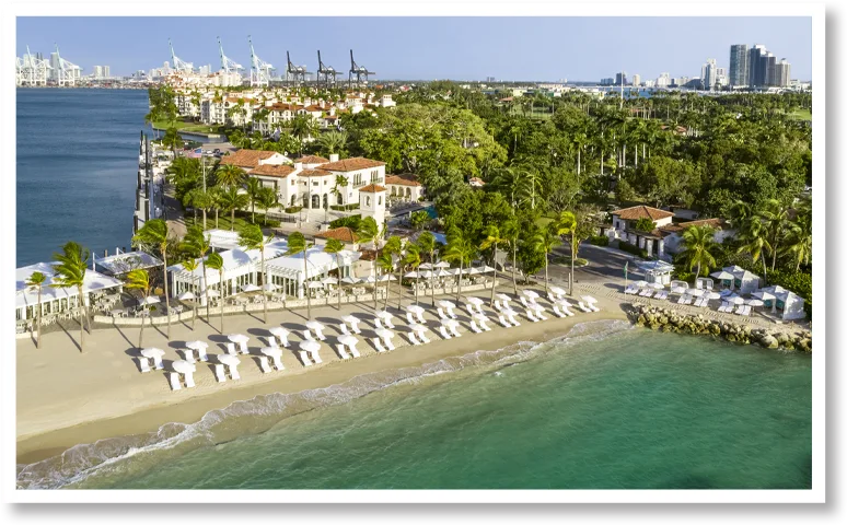 Fisher Island beach club private