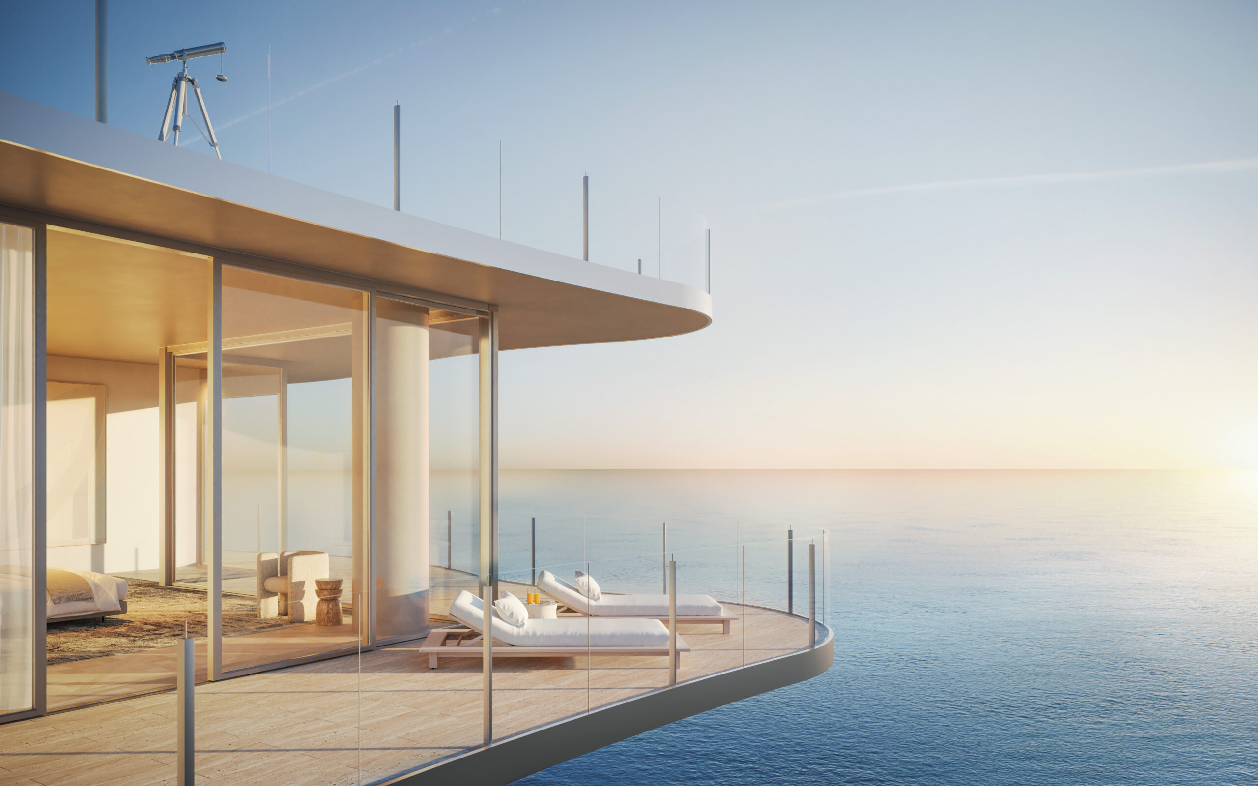 Ocean Terrace Residences Miami Beach aerial view oceanfront North Beach