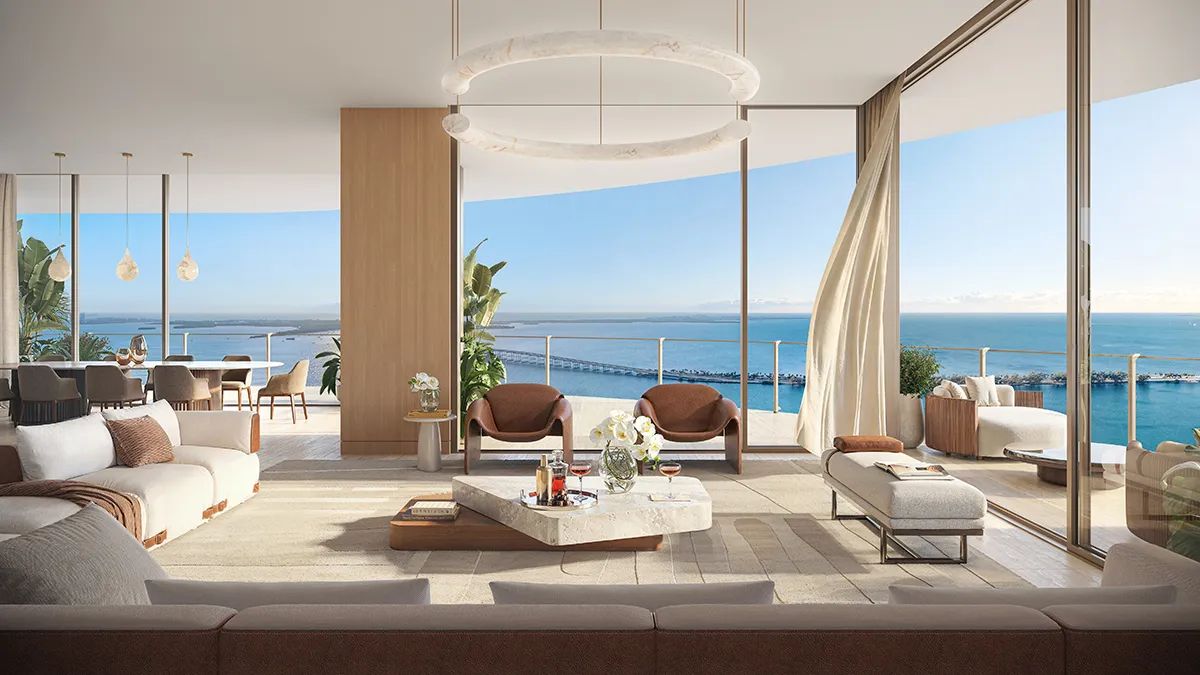 Nobu Residences 619 Brickell condos for sale waterfront tower by Foster and Partners Miami
