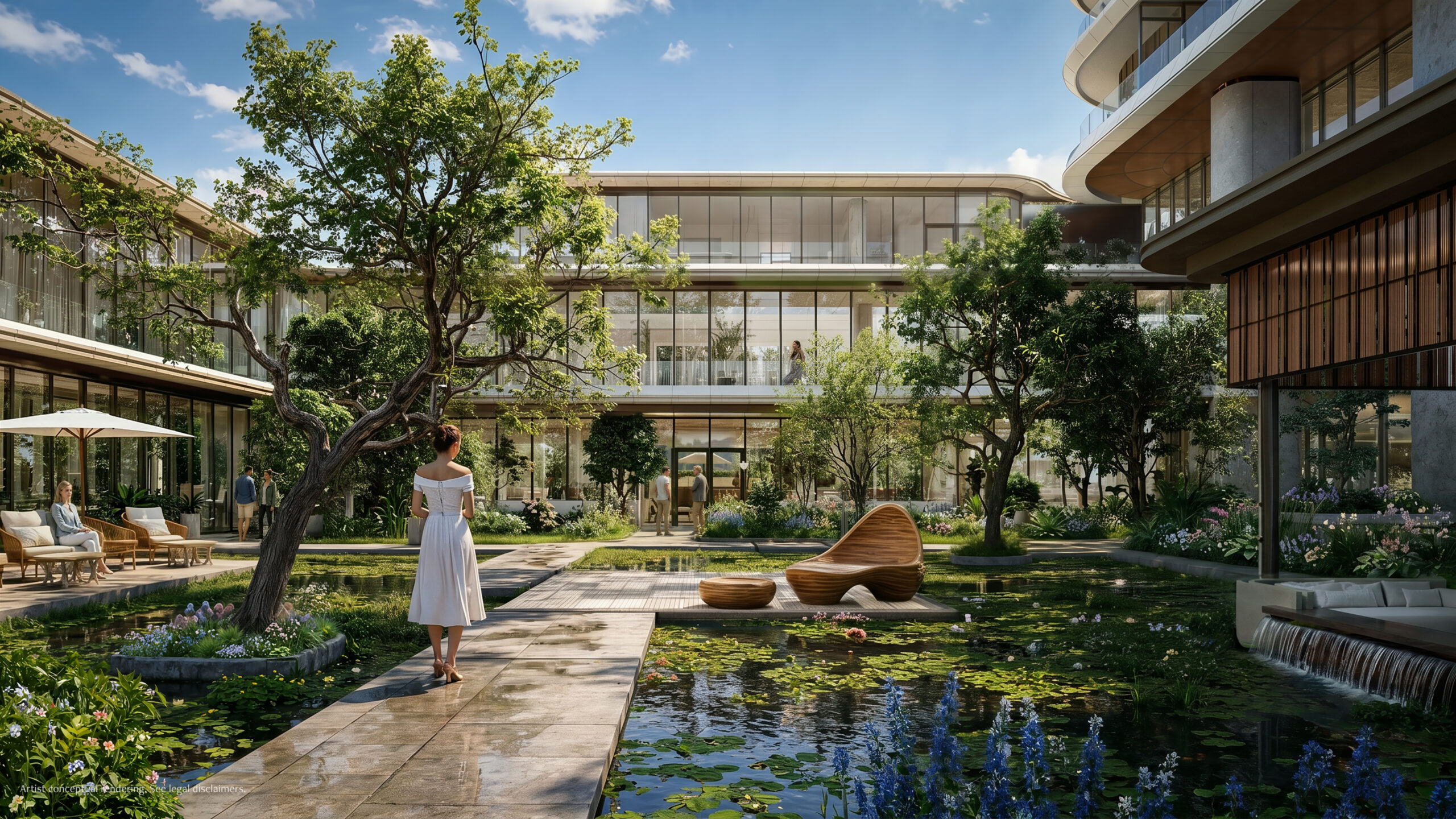 Anantara Residences Miami north garden rendering