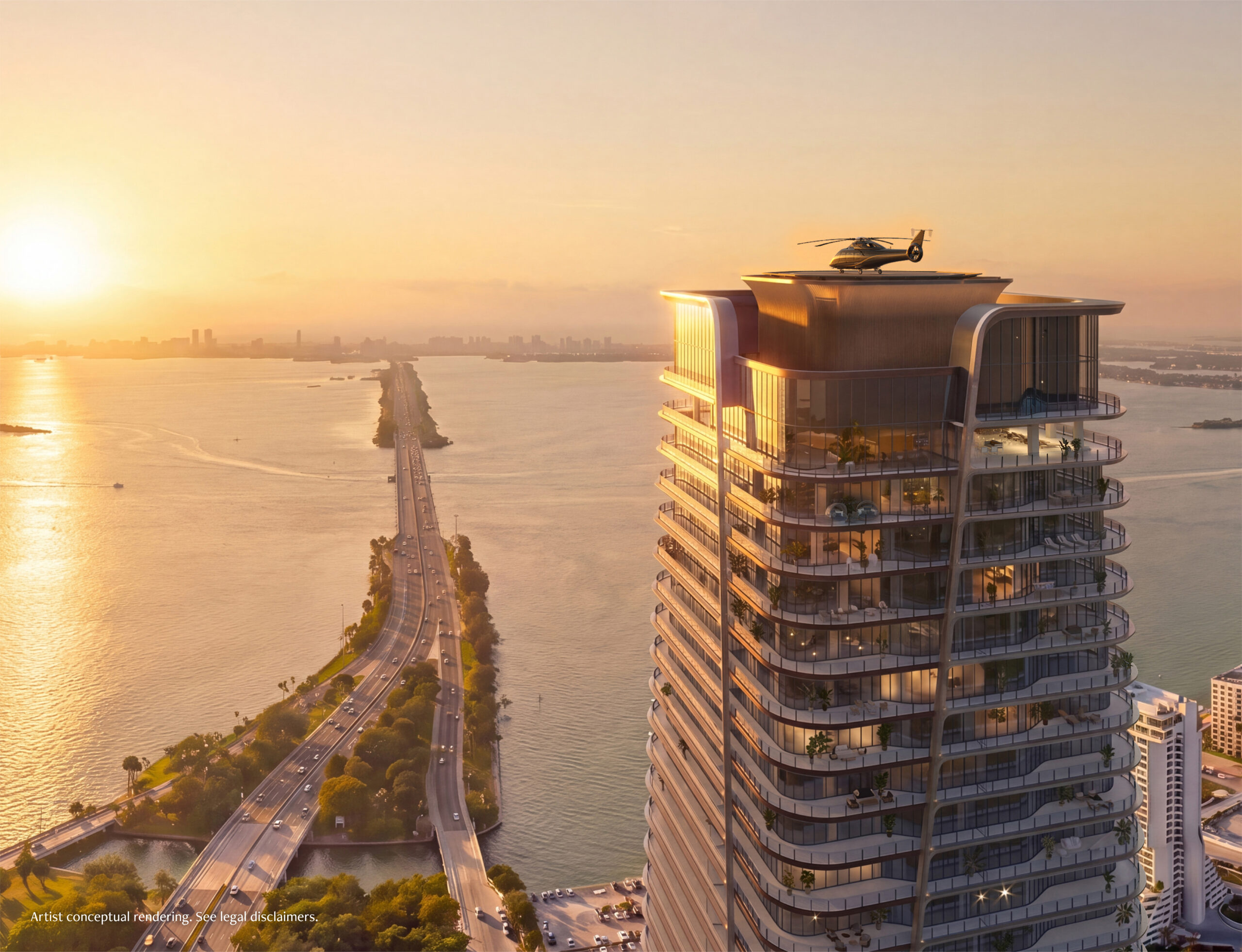 Anantara Residences Miami facade detail rendering